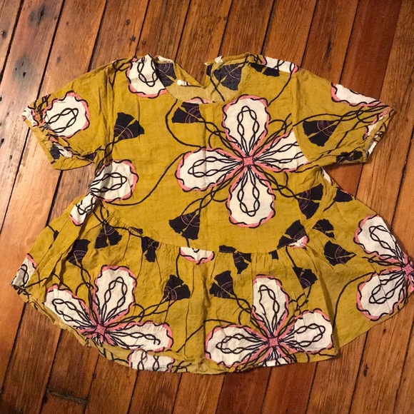 SHEIN Tops - Floral Peplum Top